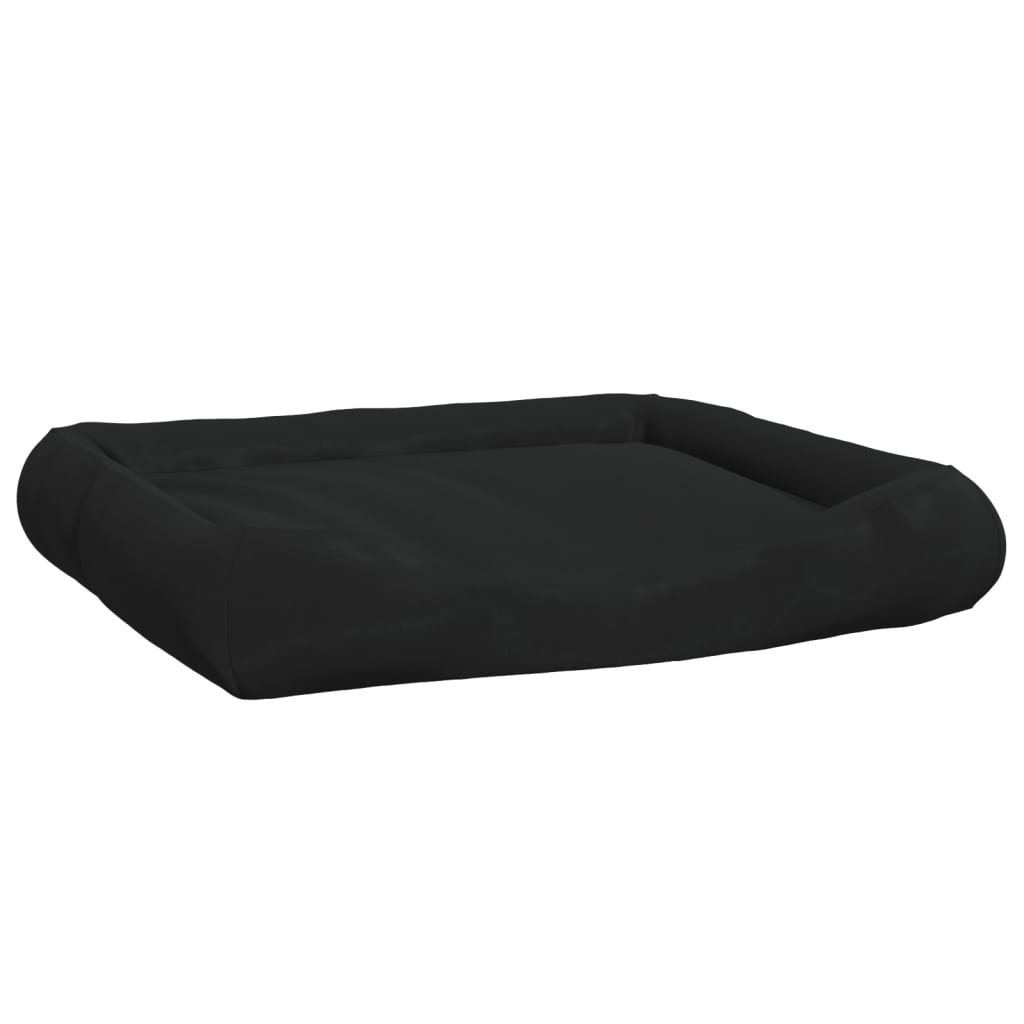 Vidaxl Hundebett mit Kissen 115x100x20 cm Oxford Stoff schwarz
