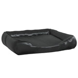 Vidaxl Hundekorb 80x68x23 cm künstliches Leder schwarz