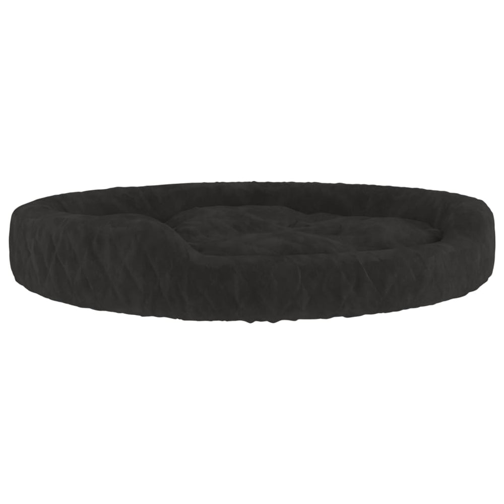 Vidaxl Hundekorb 70x55x23 cm Plüsch schwarz