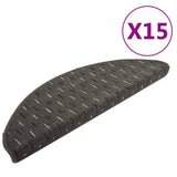 VIDAXL -Treppenmatten 15 ST 65x21x4 cm Anthrazit -ausgelöst