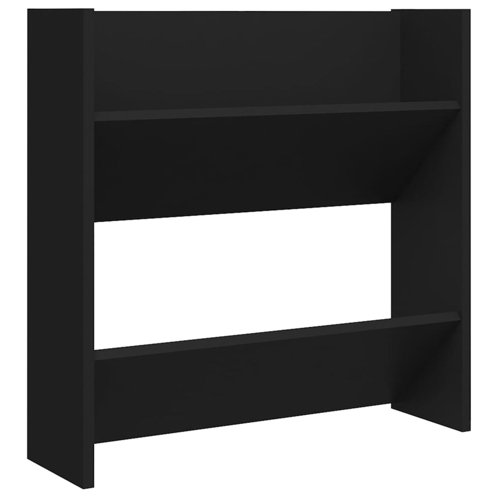 Vidaxl Wandschuhschrank 60x18x60 cm propertiertes Holzschwarz