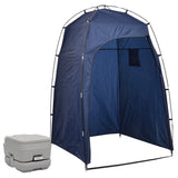 Vidaxl Camping -Toilette mit Zelt tragbar 10 + 10 l
