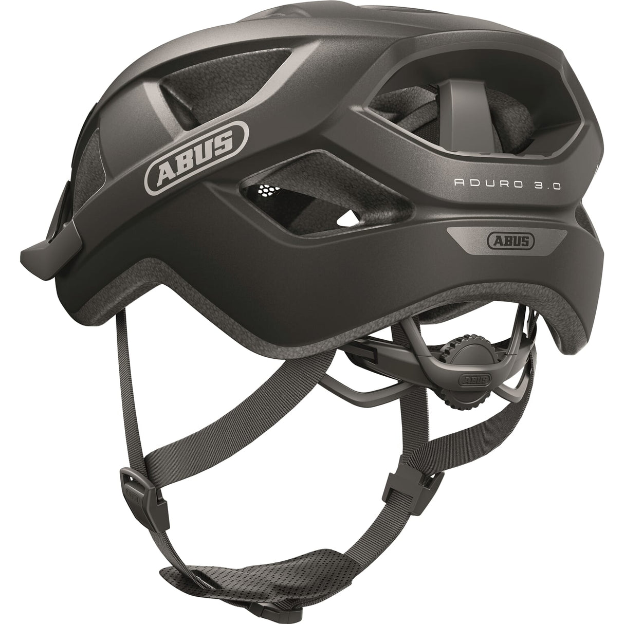 Abus Helm Aduro 3.0 - Sportlech an Chic City Helm fir sécher Vëlosfuerer am beschäftegten Stadverkéier - Titan - 51-55Cm