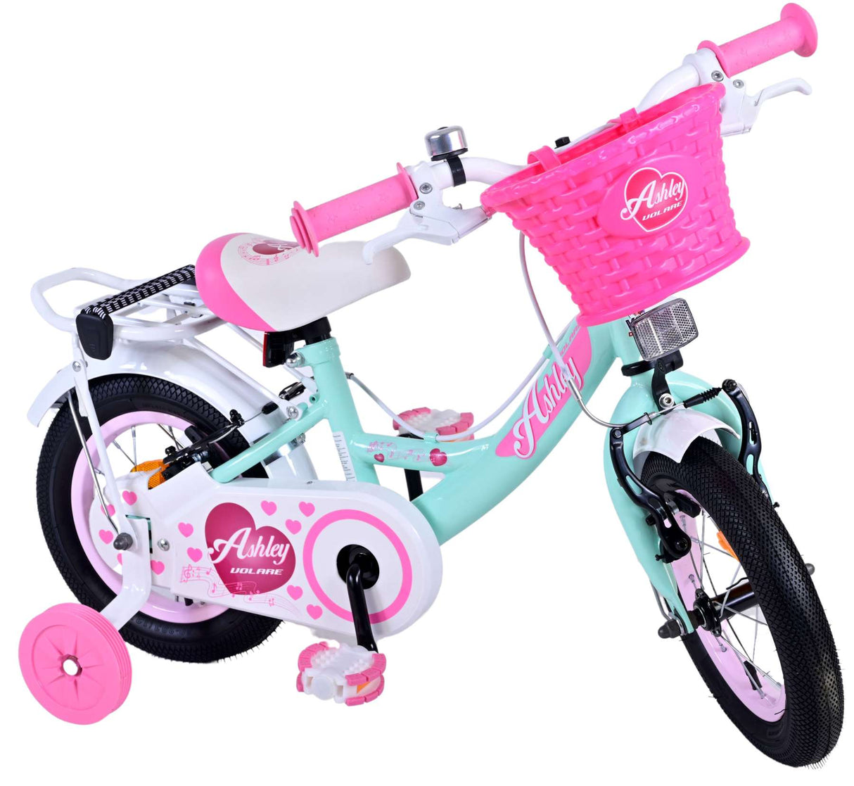 Volare Ashley Children's Bike Girls 12 Zoll grüne zwei Handbremsen