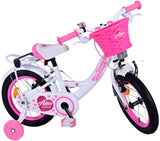 Volare Ashley Children's Bike Girls 14 Zoll weiße zwei Handbremsen