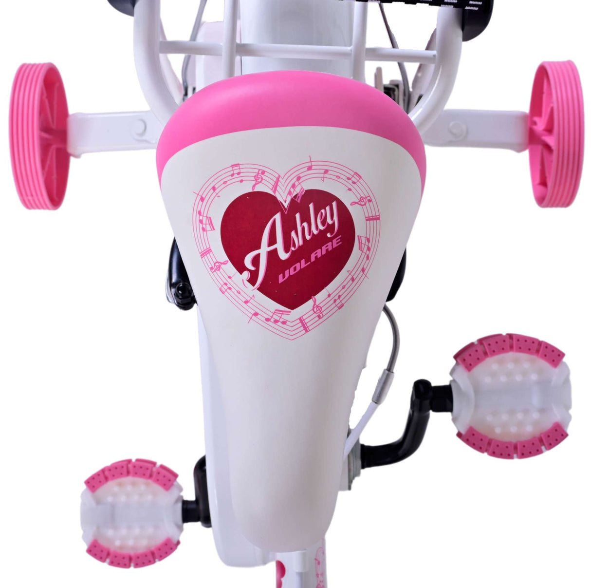 Volare Ashley Children's Bike Girls 14 Zoll weiße zwei Handbremsen