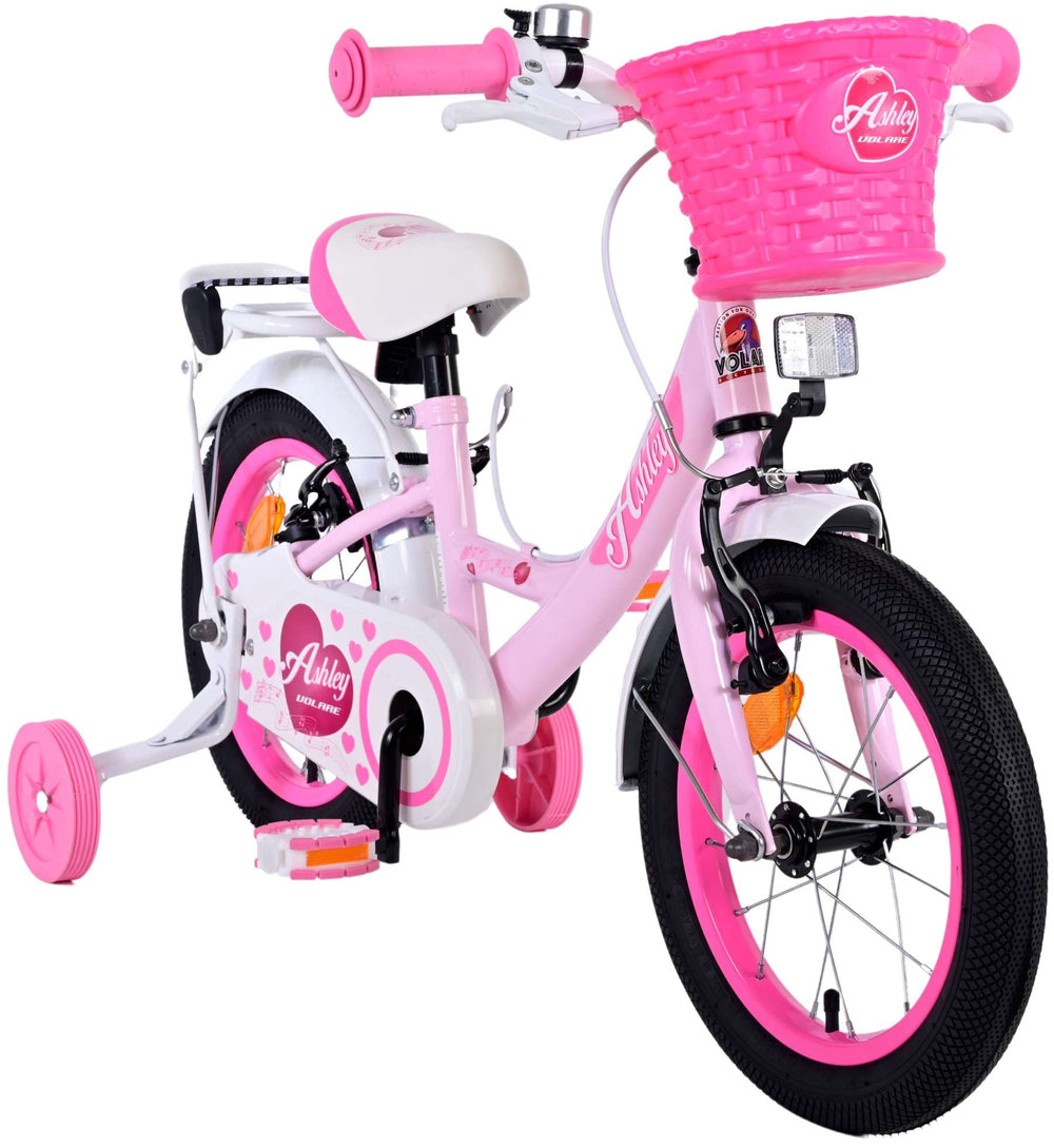 Volare Ashley Children's Bike Girls 14 Zoll rosa zwei Handbremsen