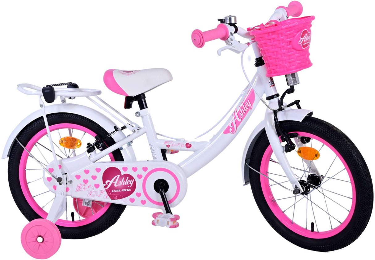 Volare Ashley Children's Bike Girls 16 Zoll weiße zwei Handbremsen