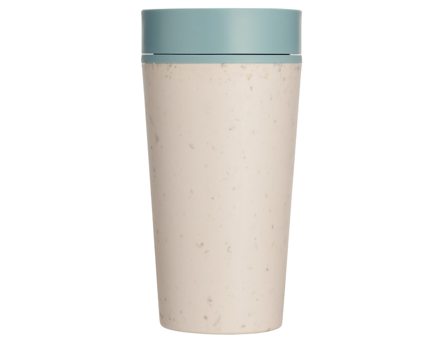 Rundkarte Co. Kaffeetasse Kreiskalle 340 ml Creme Blau