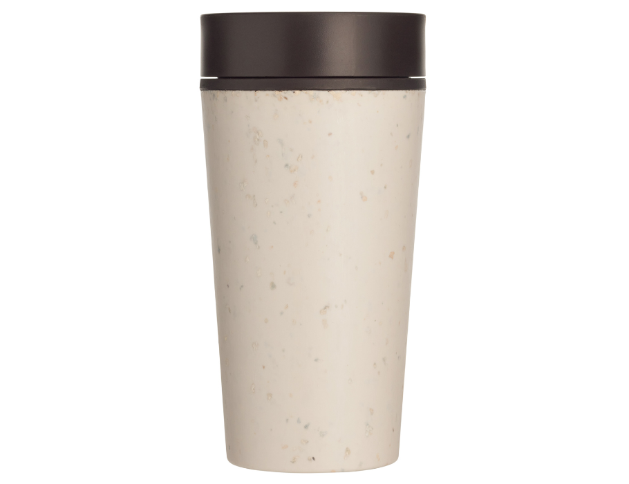Rundkarte Co. Kaffeetasse Kreiskalle 340 ml Creme Schwarz