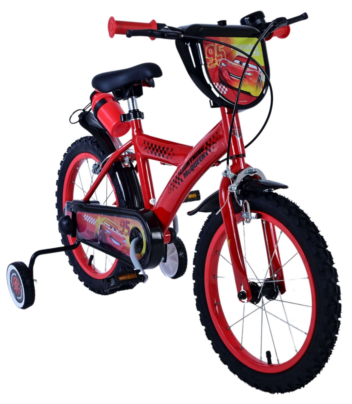 Disney Disney Children's Bike Boys 16 Zoll rote zwei Handbremsen
