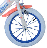 Stichstichstich Kinderbike Girls 14 Zoll Creme Korallenblau zwei Handbremsen