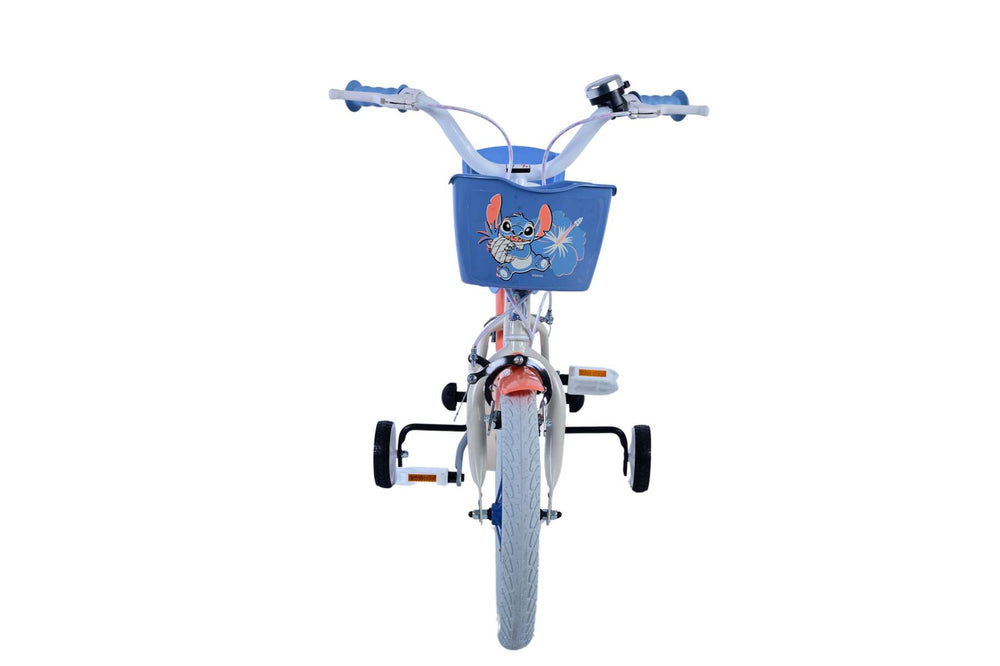 Stichstichstich Kinderbike Girls 14 Zoll Creme Korallenblau zwei Handbremsen