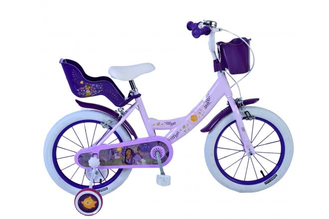 Wunsch Wunsch Wunsch Kinderbike Girls 16 Zoll lila zwei Handbremsen