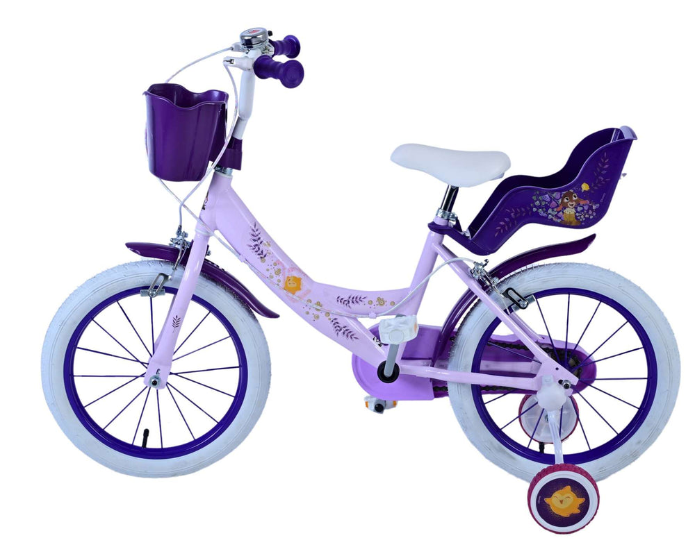 Wunsch Wunsch Wunsch Kinderbike Girls 16 Zoll lila zwei Handbremsen