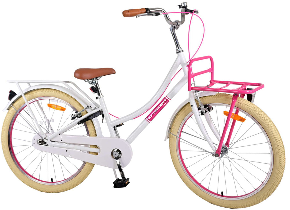 Volare Volare Children's Bicycle Girls 24 Zoll weiße zwei Handbremsen