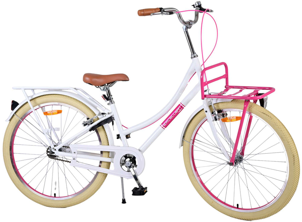 Volare Volare Children's Bike Girls 26 Zoll weiße zwei Handbremsen