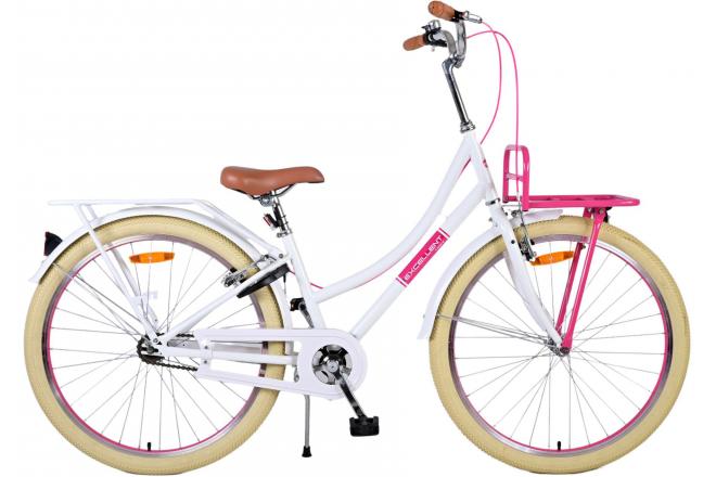 Volare Volare Children's Bike Girls 26 Zoll weiße zwei Handbremsen