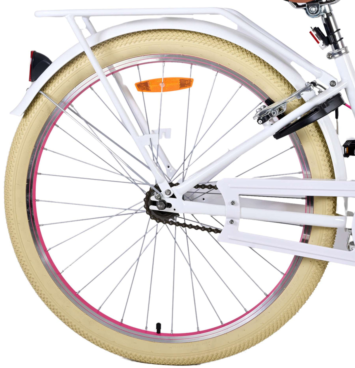Volare Volare Children's Bike Girls 26 Zoll weiße zwei Handbremsen