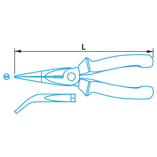 Bernese 100527 Telefon Tang Bent 205 mm