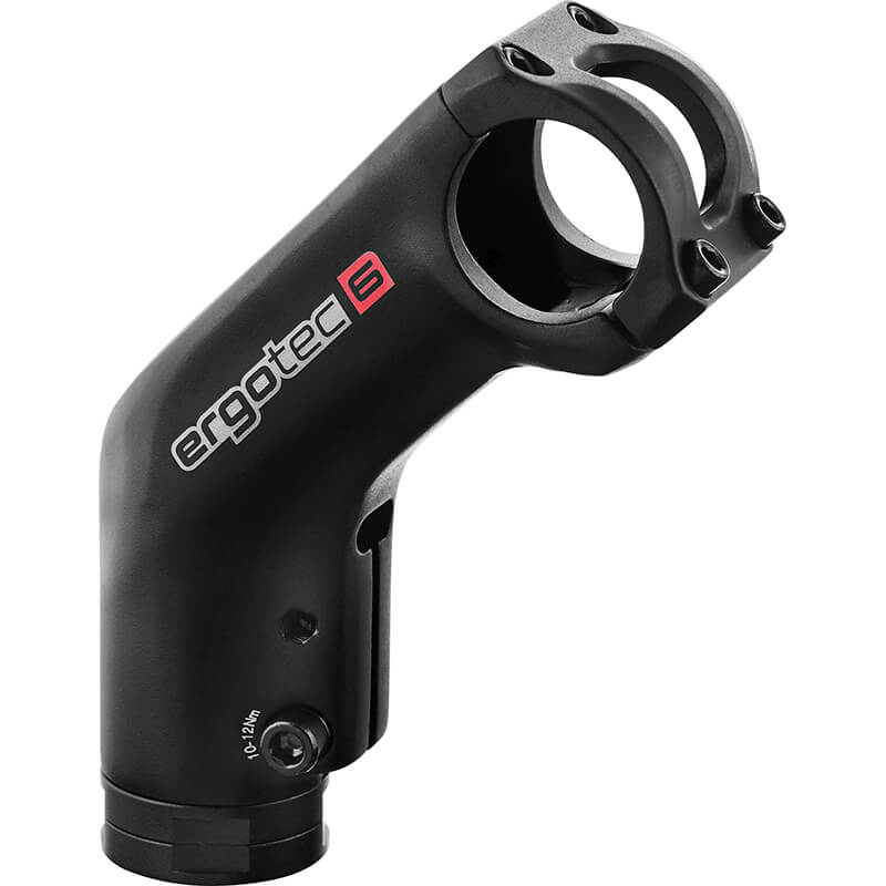 Ergotec Stem Héichwarbara viraus 28.6 31.8, 90mm, 45 °