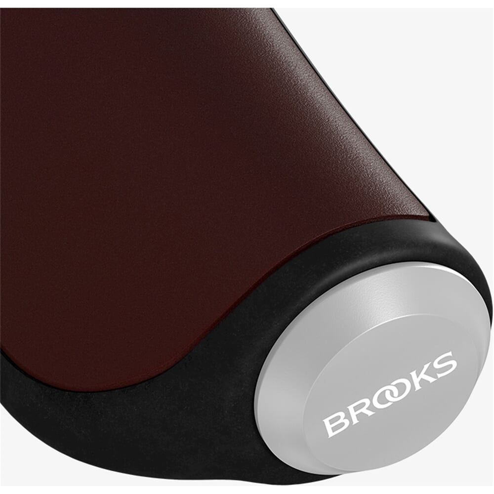 Brooks zpracovává ergonomickou koženou rukojeť 130 mm a.Brown