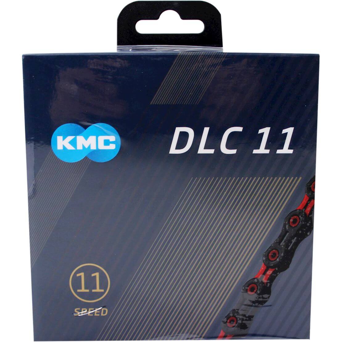 KMC bicycle chain DLC 11 118 Schakels Red Black