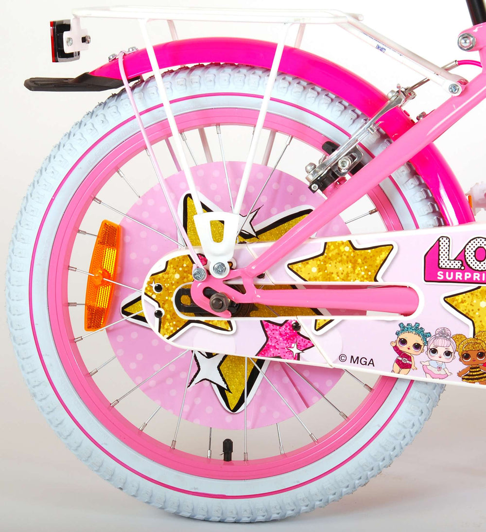 Lol Überraschung Kinderfahrrad - Mädchen - 18 Zoll - Pink - Zwei Handbremsen