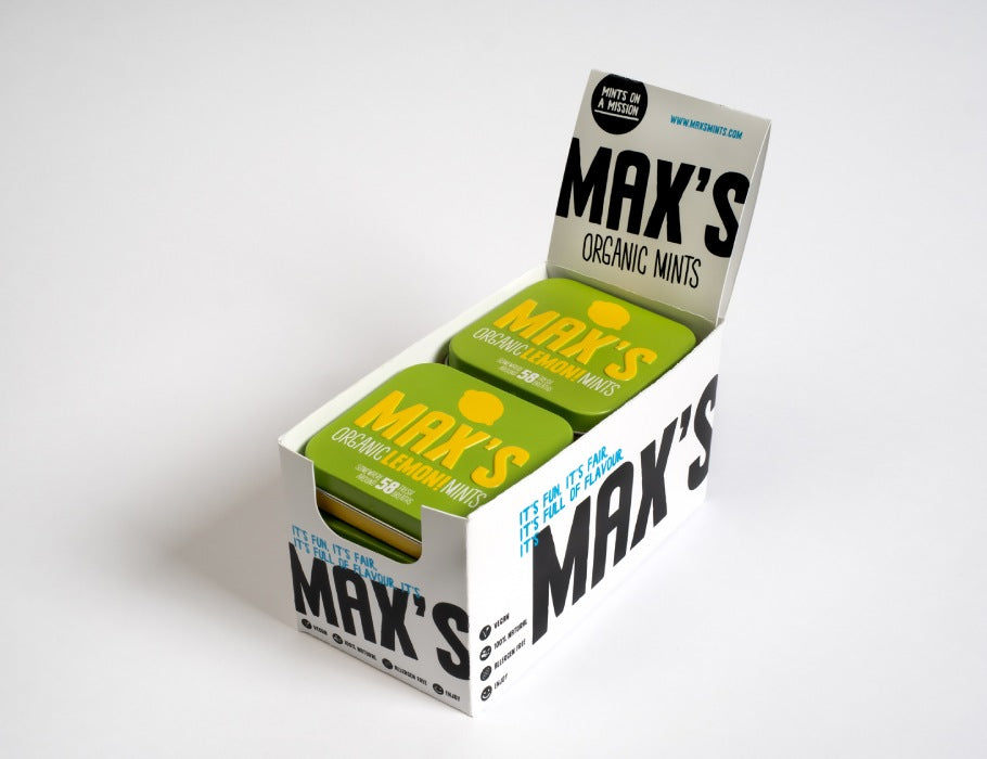 Max organische Minze Menthol Mint Display 8 Stücke (35gr)