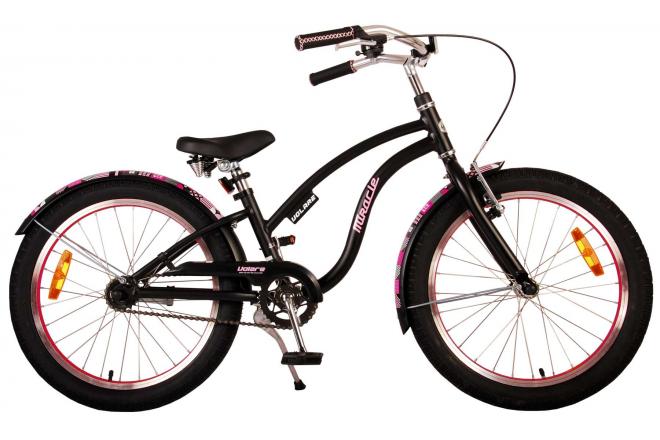 Volare Miracle Cruiser Kinderbike Girls 20 -Zoll Matt Black Prime Collection