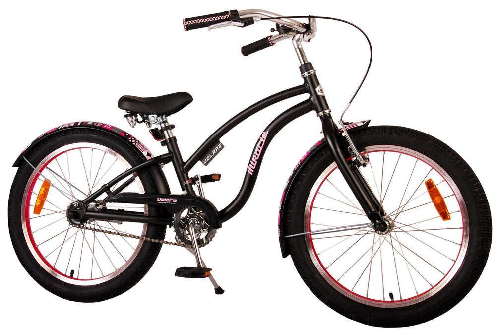 Volare Miracle Cruiser Kinderbike Girls 20 -Zoll Matt Black Prime Collection