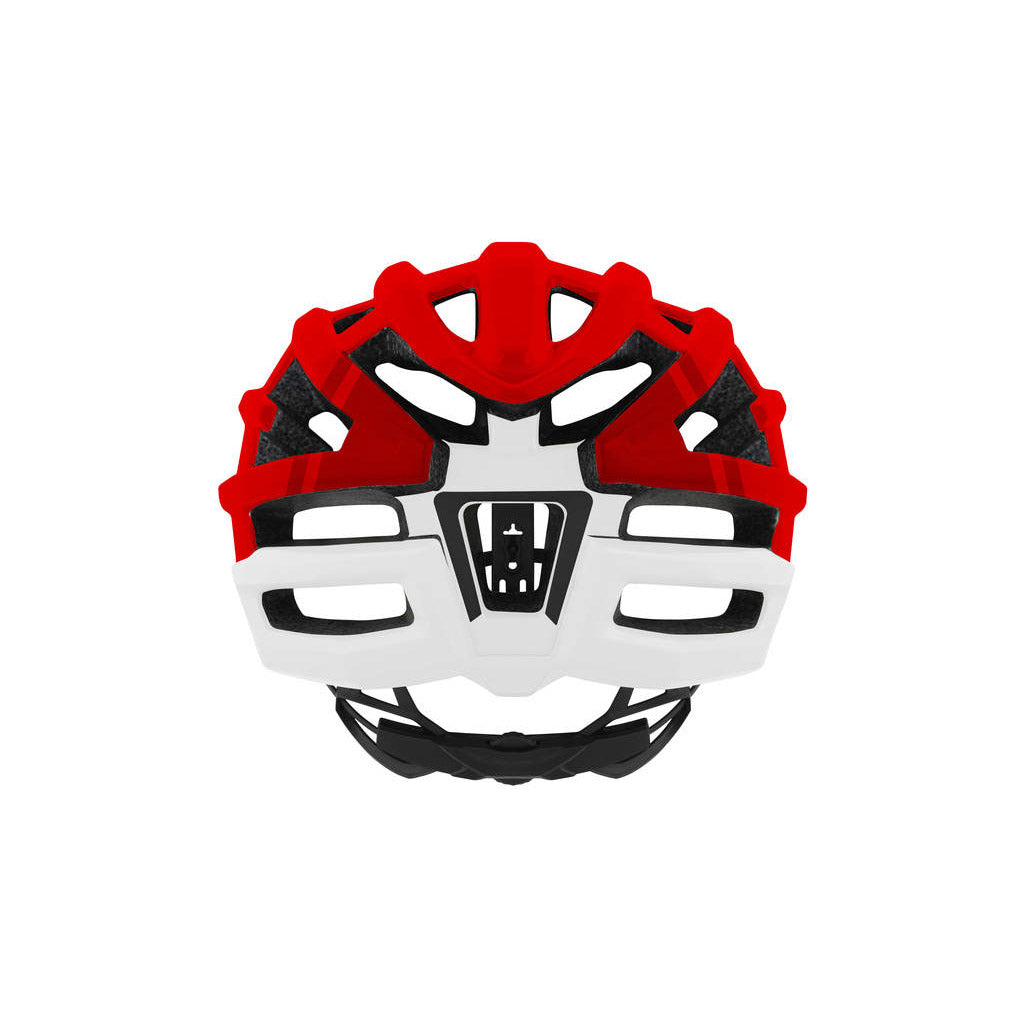 Een eng Helm MTB Racer s m (54-58) rout wäiss