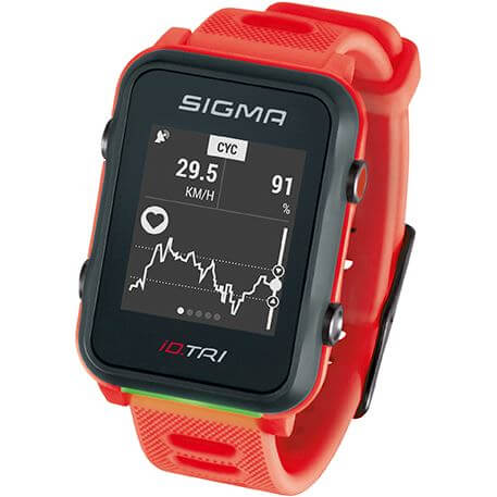 Sigma ID.tri Neon Red Basic Zs Harts GPS Acti Ant + Ble + Sensorset