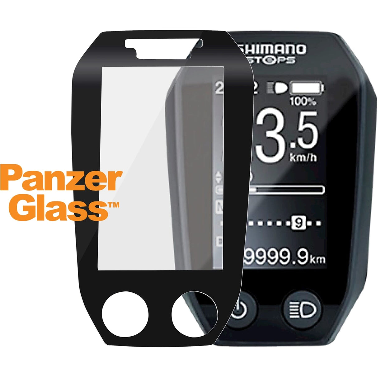 PANZERGLASS SHIMANO PASOS E6010 El protector de pantalla es anti -reflexivo