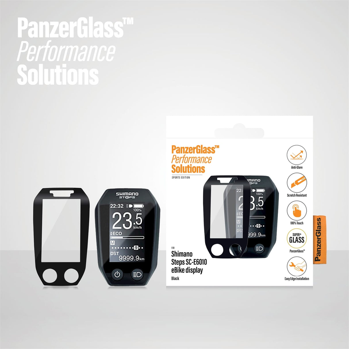 PANZERGLASS SHIMANO PASOS E6010 El protector de pantalla es anti -reflexivo