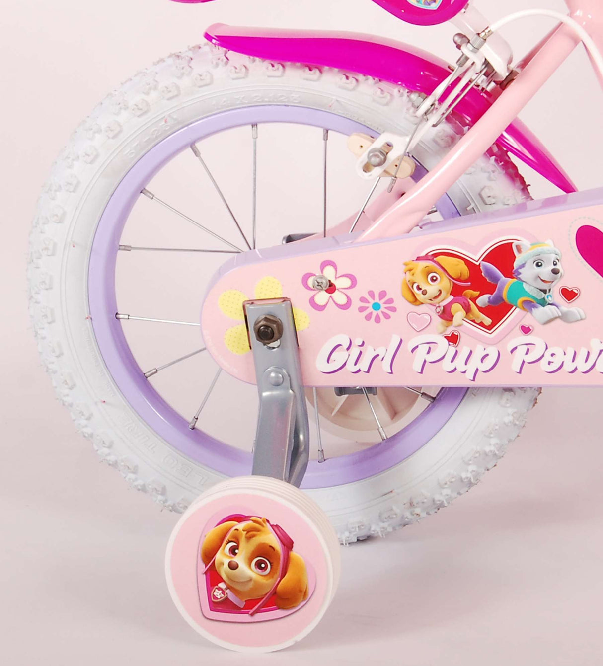 Paw Patrol Kinderbike Girls 14 Zoll rosa zwei Handbremsen