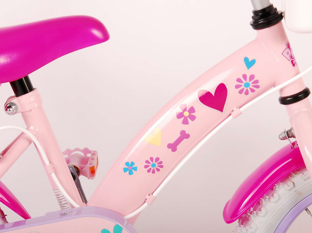 Paw Patrol Kinderbike Girls 14 Zoll rosa zwei Handbremsen