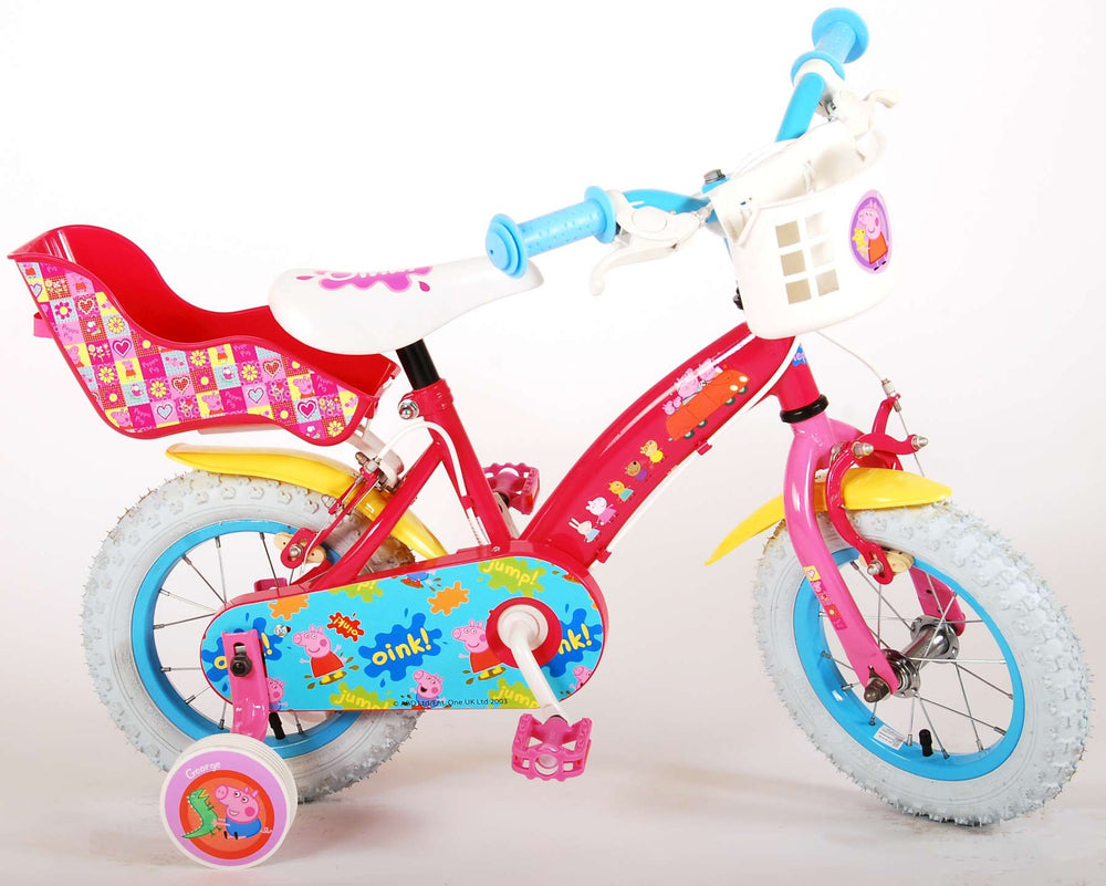 Peppa Pig Children's Bicycle - Mädchen - 12 Zoll - Pink - Zwei Handbremsen