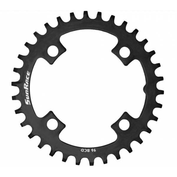 Sunrace kettingblad 30t staal zwart, bcd 96