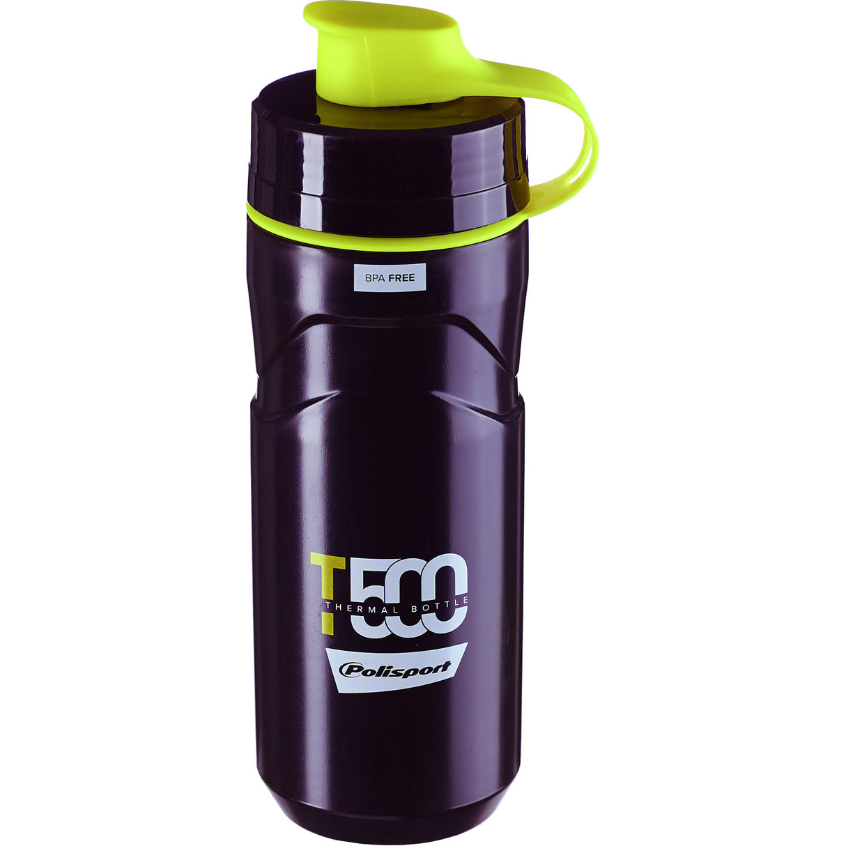 Polisport budon termisk T500 500 ml sort-lime grøn