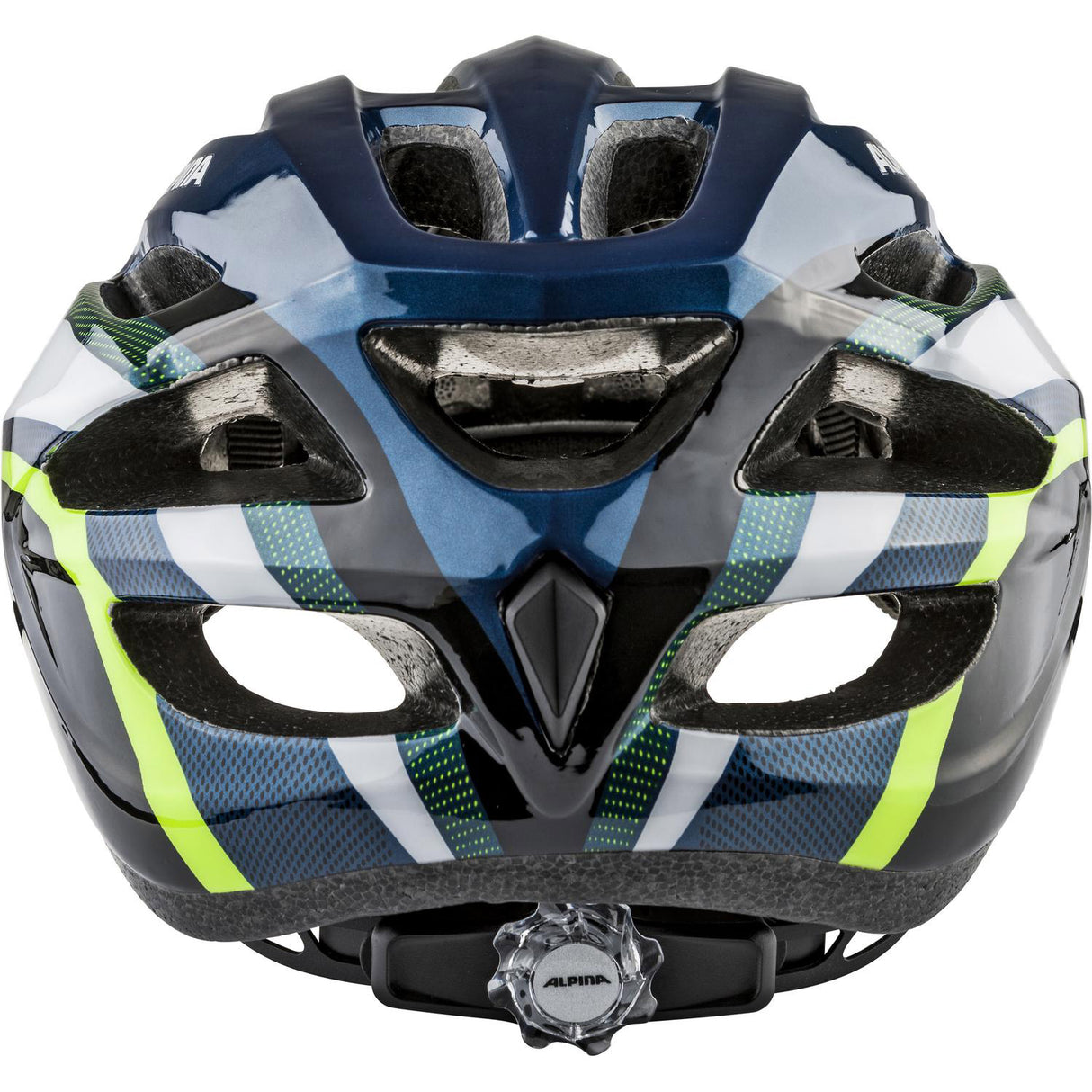 Olympisk sportstøj Sport MTB Helm MTB17 58-61 Glans mørkeblå neon