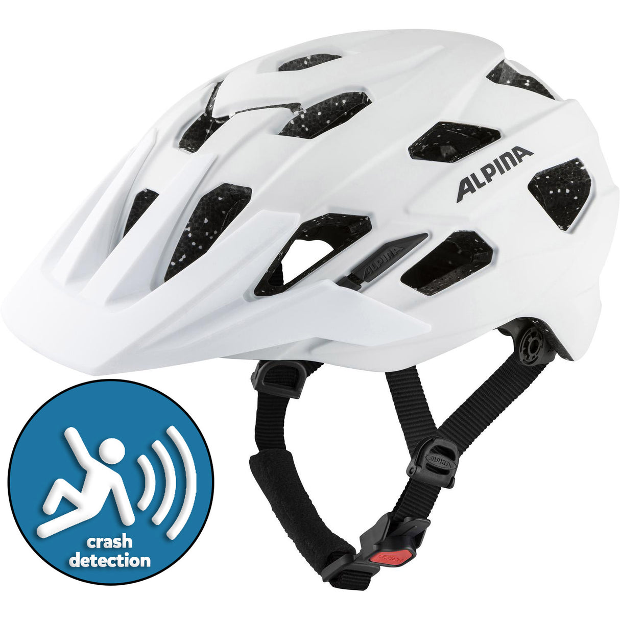 Olympesch Sportswear Sports MTB Helm Anzana Tociten 57-61 Mat Wäiss