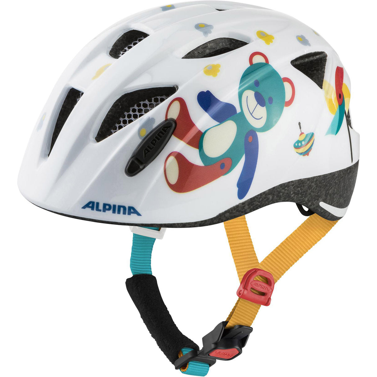 Olympic sportswear alpina sports kinderhelm ximo white bear 49-54 glans