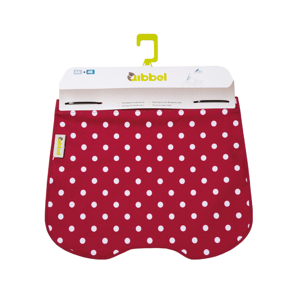 Qibbel Styling Set Wandshield Polka Polka Red