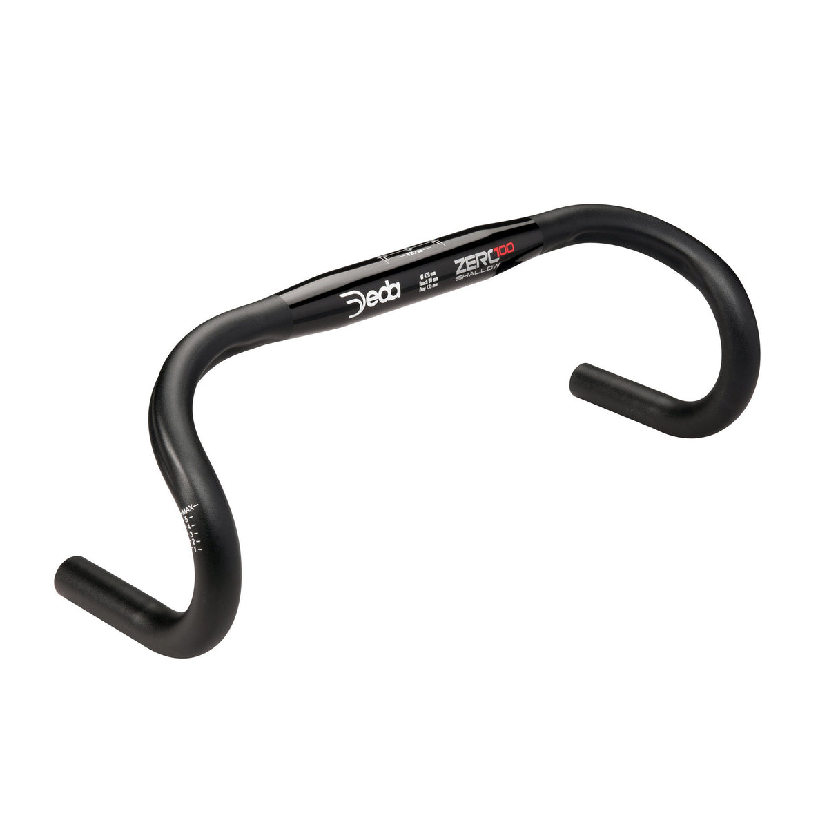 Deda Steering Bend Zero100 Shallow 42cm Black Aluminum