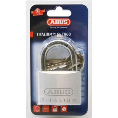 Abus hængelås titalium 64ti 60 60 mm grå