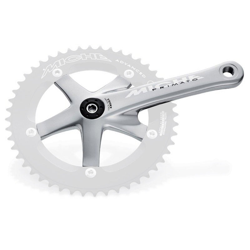 Miche Crank Primato Adv. 165mm on the right without gear silver