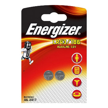 Energyis Alkaline LR43 186 Blister 2 Stücke