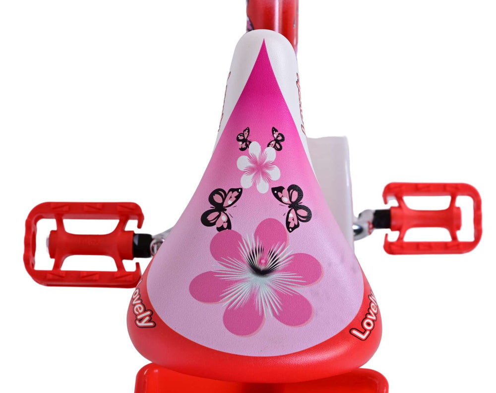 Volare schöne Kinderbike Girls 14 Zoll rotweiß
