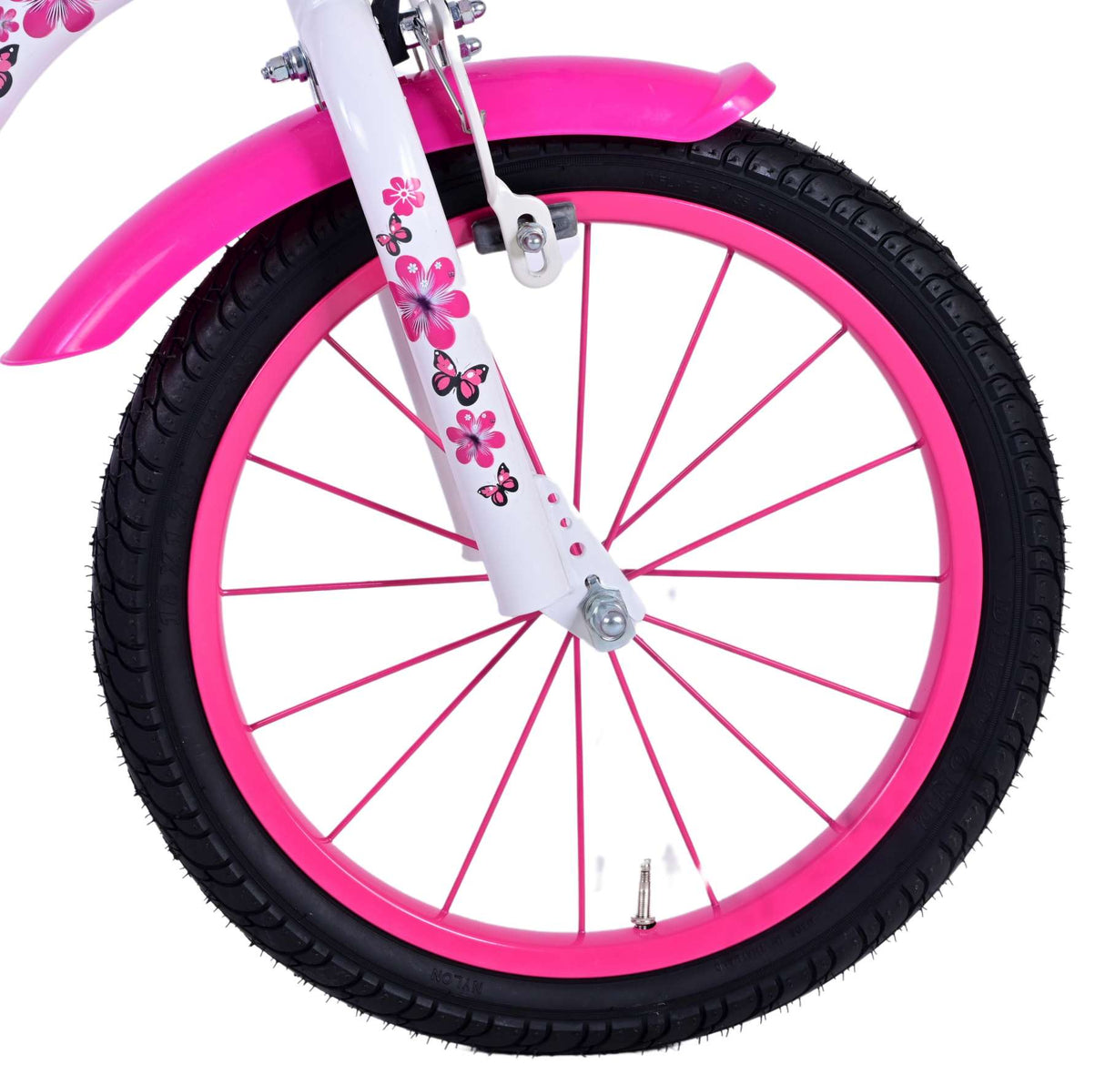 Volare schöne Kinderbike Girls 16 Zoll rosa Weiß
